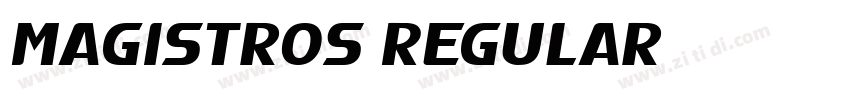 Magistros Regular字体转换